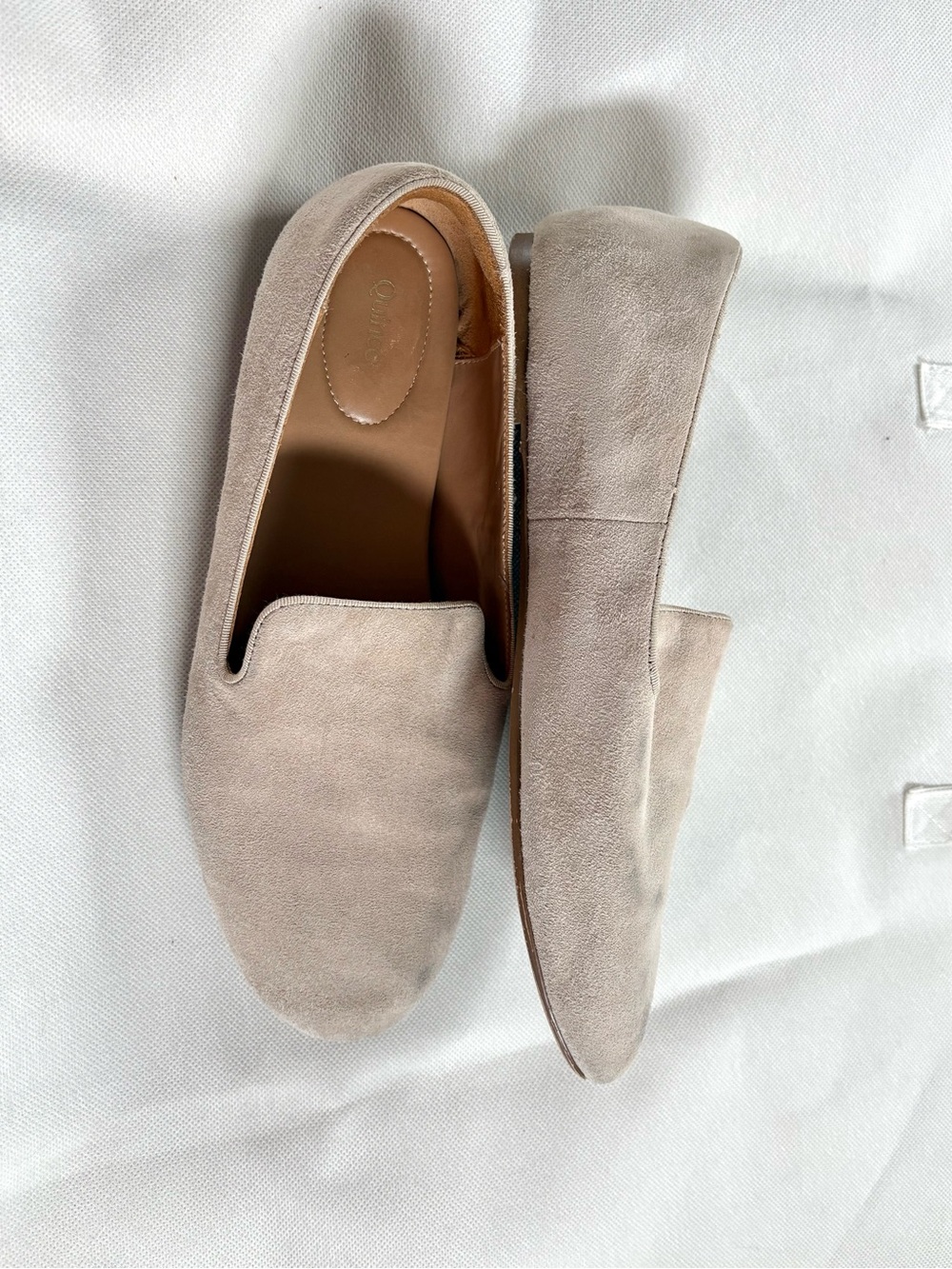 Quince Italian Sheep Suede Leather Lined Slipper Loafer size 10 - Picture 5 of 11